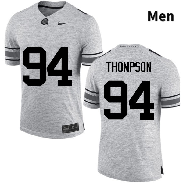 Ohio State Buckeyes Dylan Thompson Men's #94 Gray Game Stitched College Football Jersey